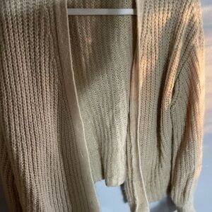 Double Zero Light Tan Knit Cardigan